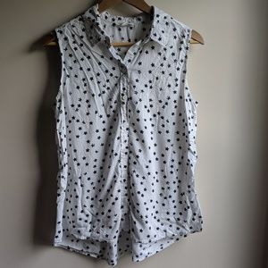 Beachlunchlounge white button down blouse